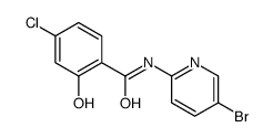 N-(5-bromopyridin-2-yl)-4-chloro-2-hydroxybenzamide结构式