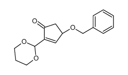 (4R)-2-(1,3-dioxan-2-yl)-4-phenylmethoxycyclopent-2-en-1-one Structure