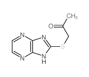 2-Propanone,1-(1H-imidazo[4,5-b]pyrazin-2-ylthio)- Structure