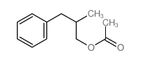 (2-methyl-3-phenyl-propyl) acetate structure