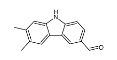 2,3-dimethyl-6-formylcarbazole结构式