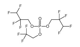 bis(2,2,3,3-tetrafluoropropyl) 2,2,2-trifluoroethyl phosphate Structure