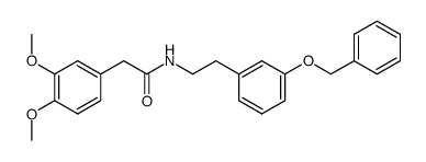N-(3-(benzyloxy)phenethyl)-2-(3,4-dimethoxyphenyl)acetamide Structure