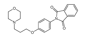 N-(4-(gamma-N'-morpholinopropoxy)phenyl)phthalimide structure