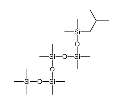 [dimethyl(2-methylpropyl)silyl]oxy-[[dimethyl(trimethylsilyloxy)silyl]oxy-dimethylsilyl]oxy-dimethylsilane Structure