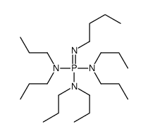 N-[butylimino-bis(dipropylamino)-λ5-phosphanyl]-N-propylpropan-1-amine结构式