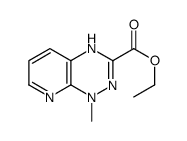 (8CI)-1,2-二氢-1-甲基吡啶并[3,2-e]-as-三嗪-3-羧酸乙酯结构式