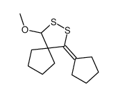 4-cyclopentylidene-1-methoxy-2,3-dithiaspiro[4.4]nonane Structure