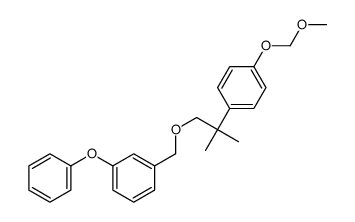 1-(methoxymethoxy)-4-[2-methyl-1-[(3-phenoxyphenyl)methoxy]propan-2-yl]benzene Structure