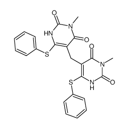 5,5'-methylene-bis(3-methyl-6-phenylthiouracil)结构式