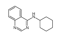 N-cyclohexylquinazolin-4-amine Structure