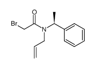 (S)-N-allyl-2-bromo-N-(1-phenyl-ethyl)acetamide结构式