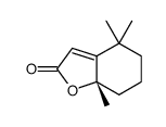 2(4H)-Benzofuranone, 5,6,7,7A-tetrahydro-4,4,7A-trimethyl-, (S)- structure