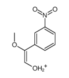 [2-methoxy-2-(3-nitrophenyl)ethenyl]oxidanium Structure