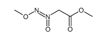 N-(methoxycarbonylmethyl)-N'-methoxydiazene-N-oxide结构式