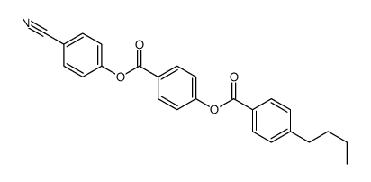 [4-(4-cyanophenoxy)carbonylphenyl] 4-butylbenzoate结构式