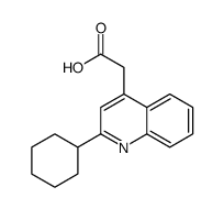 2-(2-cyclohexylquinolin-4-yl)acetic acid结构式