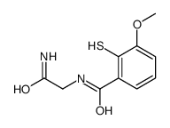 N-(2-amino-2-oxoethyl)-3-methoxy-2-sulfanylbenzamide Structure