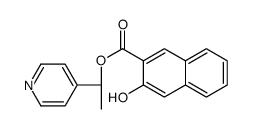 [(1S)-1-pyridin-4-ylethyl] 3-hydroxynaphthalene-2-carboxylate结构式