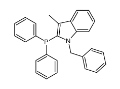 (1-benzyl-3-methylindol-2-yl)-diphenylphosphane Structure