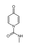 1(4H)-Pyridinecarboxamide,N-methyl-4-oxo-(9CI)结构式