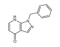 1-Benzyl-4,7-dihydro-4-oxo-pyrazolo[3,4-b]pyridin Structure