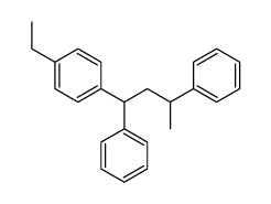 1-(1,3-diphenylbutyl)-4-ethylbenzene结构式