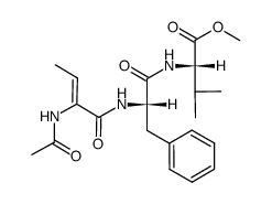 Ac-ΔBut-Phe-Val-OMe结构式