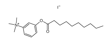 3-decanoyloxy-N-trimethylanilinium iodide结构式