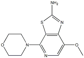 7-methoxy-4-morpholinothiazolo[5,4-c]pyridin-2-amine Structure