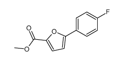 5-(4-fluorophenyl)furan-2-carboxylic acid methyl ester结构式