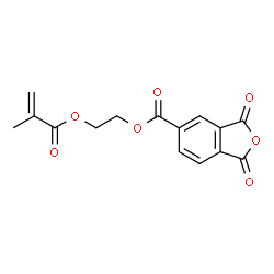 2-(2-methylprop-2-enoyloxy)ethyl 1,3-dioxoisobenzofuran-5-carboxylate结构式