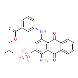 1-(2-methylpropyl) 3-[(4-amino-9,10-dihydro-9,10-dioxo-3-sulpho-1-anthryl)amino]benzoate Structure