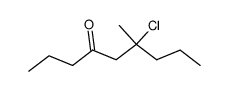 6-chloro-6-methyl-nonan-4-one结构式