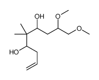 8,9-dimethoxy-5,5-dimethylnon-1-ene-4,6-diol结构式