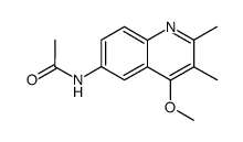 N-(4-methoxy-2,3-dimethyl-[6]quinolyl)-acetamide Structure