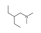 2-ethyl-N,N-dimethylbutylamine结构式