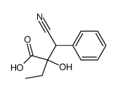 2-ethyl-3-cyano-2-hydroxy-3-phenyl-propionic acid结构式