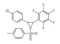 2-(4-CHLOROPHENYL)-3-(PERFLUOROPHENYL)-1-TOSYLAZIRIDINE结构式