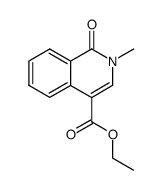 2-methyl-1-oxo-1,2-dihydro-isoquinoline-4-carboxylic acid ethyl ester Structure