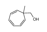 7-(Hydroxymethyl)-7-methyl-1,3,5-cycloheptatriene Structure