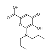 6-(Dipropylamino)-5-hydroxy-4-oxo-4H-pyran-2-carboxylic acid结构式