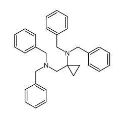 N,N-dibenzyl-1-((dibenzylamino)methyl)cyclopropan-1-amine结构式