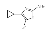 2-氨基-4-环丙基-5-溴噻唑结构式
