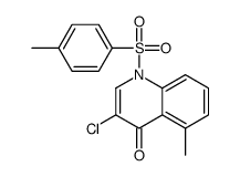 4(1)-Quinolone,3-chloro-5-methyl-1-p-tolylsulfonyl- (2CI)结构式