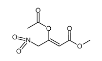 methyl (Z)-3-acetoxy-4-nitro-2-butenoate Structure