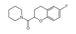 1-[(6-Fluoro-3,4-dihydro-2H-1-benzopyran-2-yl)carbonyl]piperidine picture