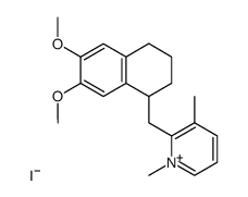 6,7-Dimethoxy-1-(3-methylpyridin-2-ylmethyl)-1,2,3,4-tetrahydronaphthalin Methoiodid Structure