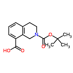 2-Boc-1,2,3,4-Tetrahydroisoquinoline-8-Carboxylic Acid structure