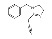 (1-benzyl-4,5-dihydro-1H-imidazol-2-yl)acetonitrile结构式